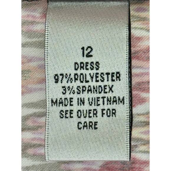 ALYX Limited Vibrant Chevron Pattern Sleeveless Dress size 12 - Picture 4 of 4